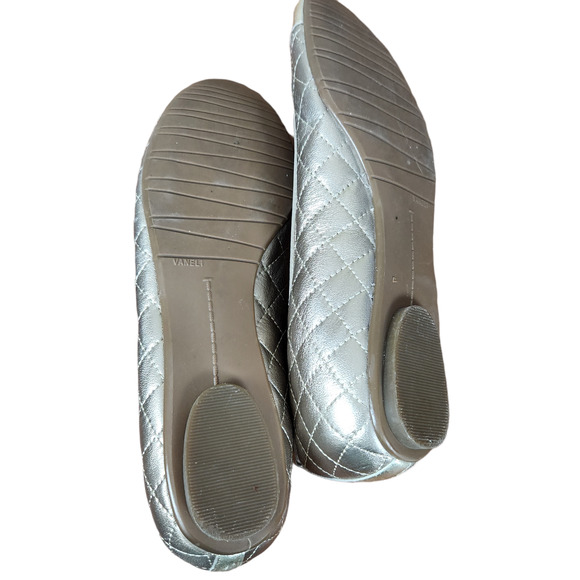 Vaneli Serene Gold Quilted Ballet Flat 9.5 - Picture 10 of 13